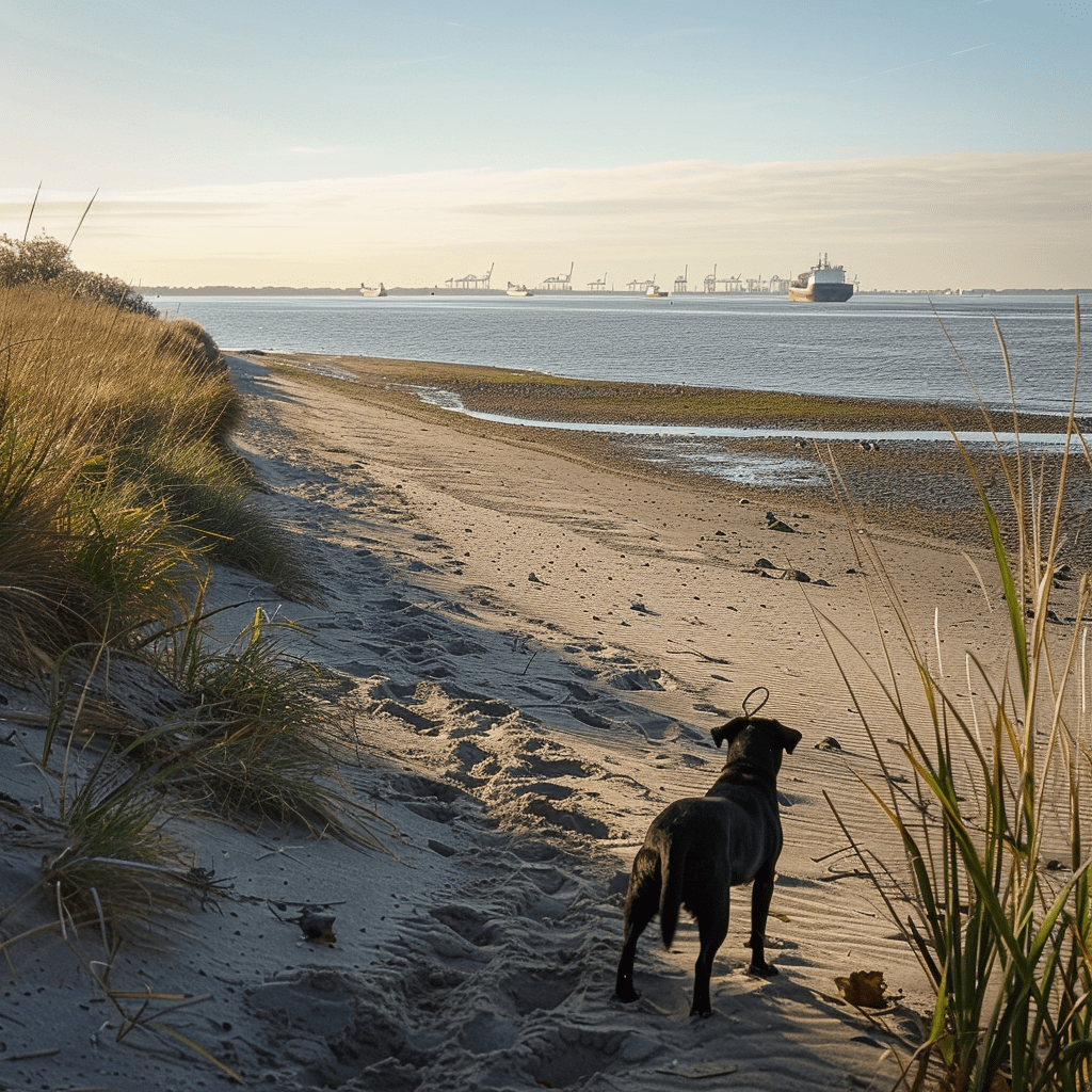 Cuxhaven Hundestrand Aussicht