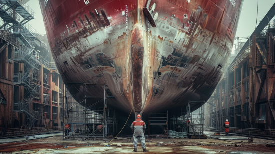 Feuerschiff Elbe 1 in Cuxhaven Werft