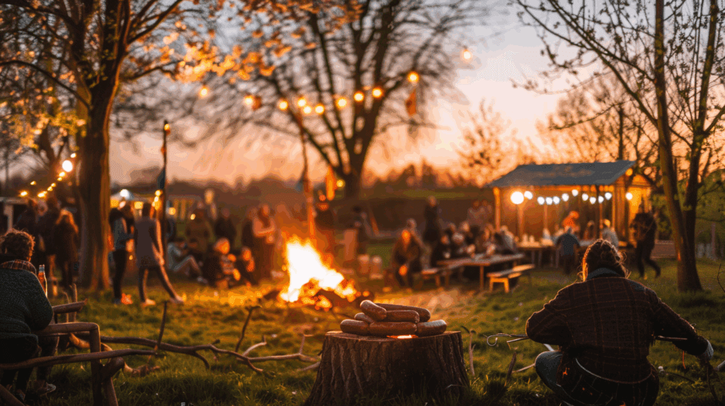 Osterfeuer in Cuxhaven Essen
